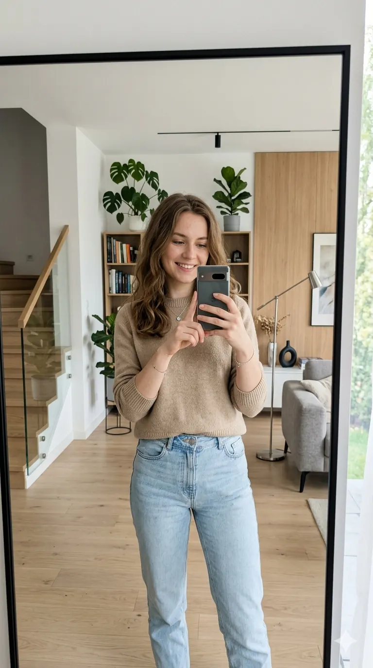 Shopper's selfie uploaded to Wearlo